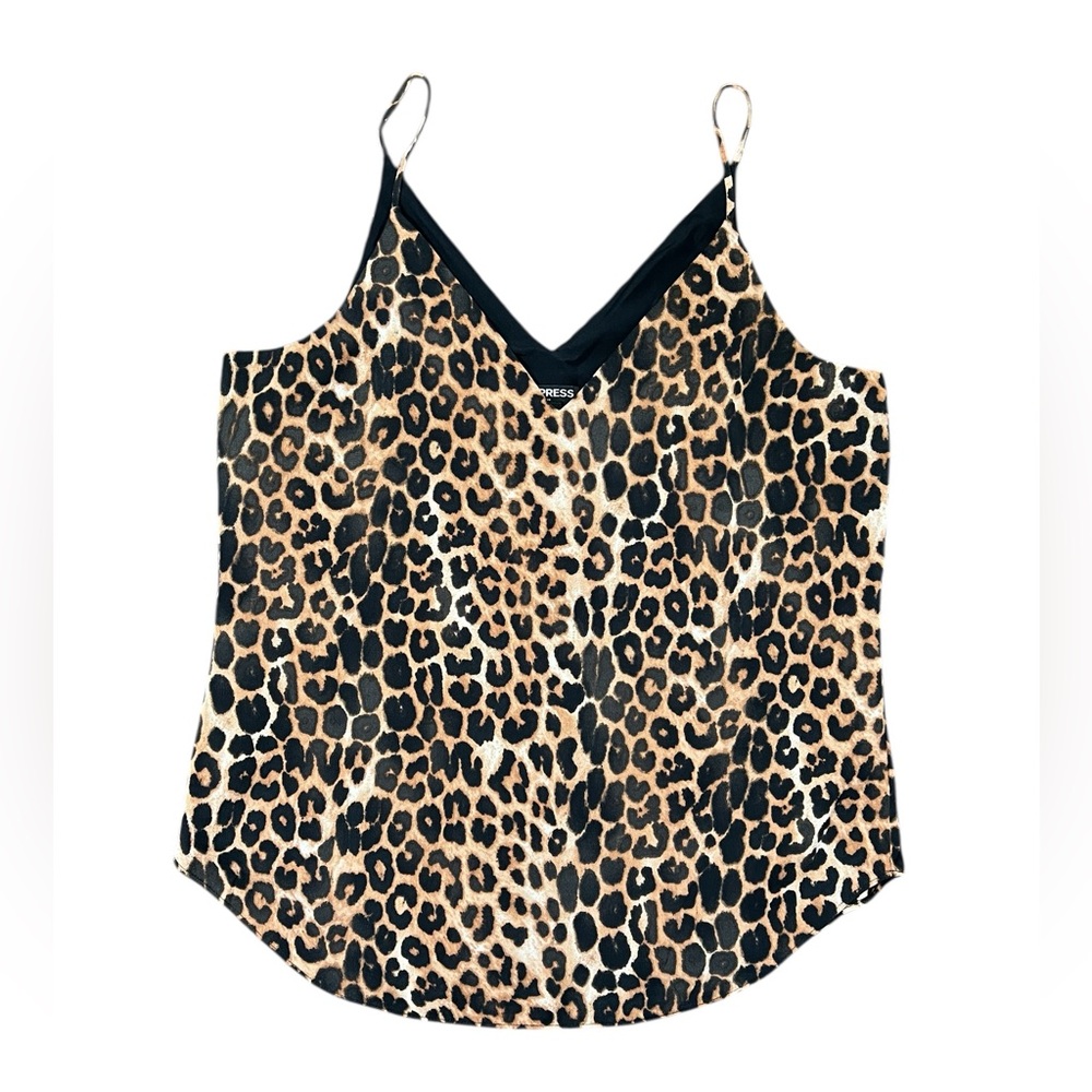 Express NWT Women’s Leopard Print Sleeveless Blouse Top